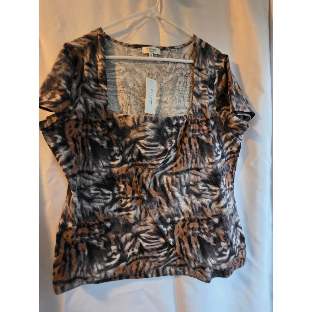 Women's Plus Size 2X Animal Print Top